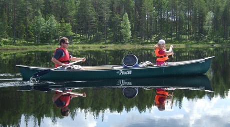 canoetour father and daughter